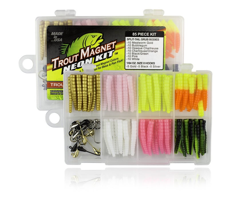 Trout Magnet Ultimate Bundle - 82 pc Trout Fishing Gear Kit - 350 Yard Trout S.O.S. Monofilament Fishing Line, Phantom Fluorocarbon Leader Line, 4 E-ZTrout Floats - Image 2